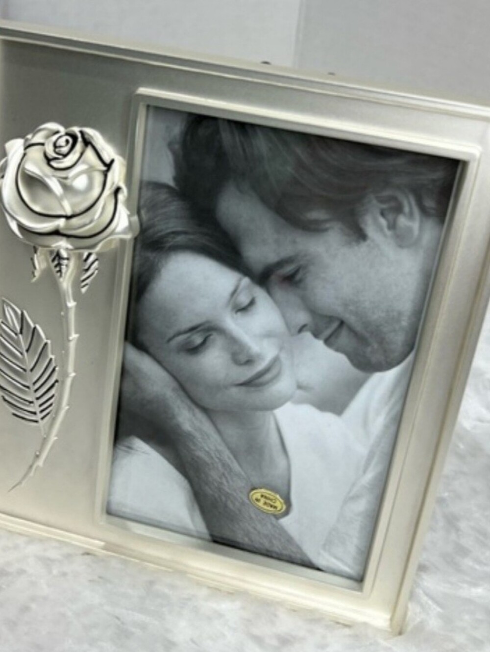 Silver-Plated Rose Photo Album & Frame Set NIB - Picture 6 of 13